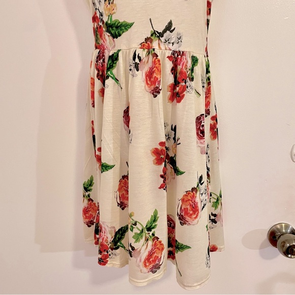 TOPSHOP Floral print rose halter dress sz 2 - Picture 7 of 10